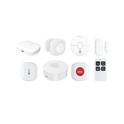Woox R7073 smart security kit pro including several sensors indoor siren and gateway