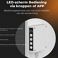 AENO AENO GH3S slimme infrarood verwarmingspaneel - LED-scherm - Red Dot winnaar 2023 voor design en verwarmingstechnologie - Bluetooth - WIFI - 700 Watt - Elektrische kachel - Verwarmingsplaat - Infrarood + convectie - Wit
