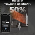 AENO AENO GH3S slimme infrarood verwarmingspaneel - LED-scherm - Red Dot winnaar 2023 voor design en verwarmingstechnologie - Bluetooth - WIFI - 700 Watt - Elektrische kachel - Verwarmingsplaat - Infrarood + convectie - Wit