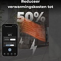 AENO AENO GH4S slimme infrarood verwarmingspaneel - LED-scherm - Red Dot winnaar 2023 voor design en verwarmingstechnologie - Bluetooth - WIFI - 700 Watt - Elektrische kachel - Verwarmingsplaat - Infrarood + convectie - Zwart