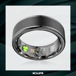 NOLATR CORE PLUS Smart Ring - Zwart - Maat 12