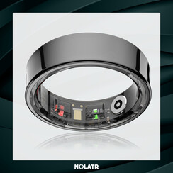 NOLATR LUX Smart Ring - Zwart - Maat 9