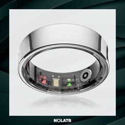 NOLATR LUX Smart Ring - Silver - Size 12