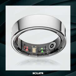 NOLATR Smart Ring ELITE LUX Silver - Size 12