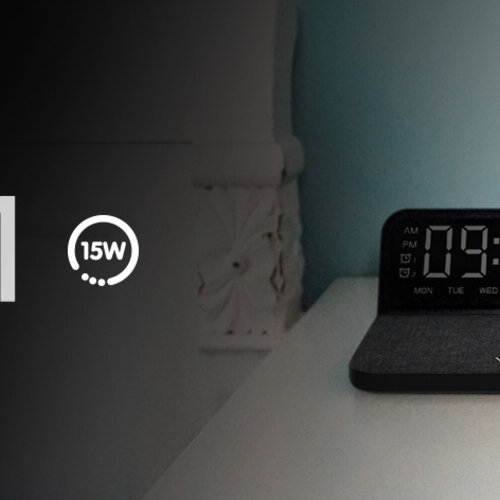 Veho Veho TQ-1 Qi Digital Alarm Clock & Qi Wireless Charger