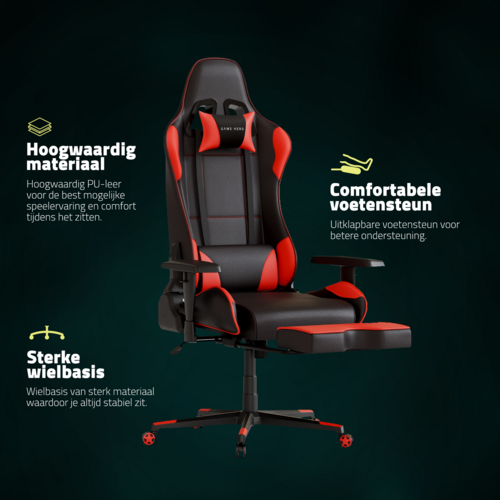 Game Hero Game Hero Winner X1 Gaming Chair - Red