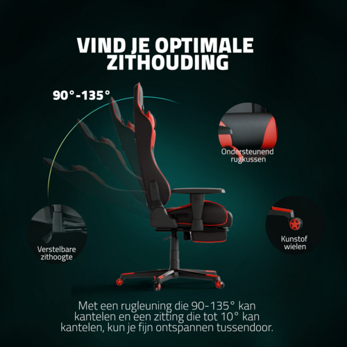 Game Hero Game Hero Winner X1 Gaming Chair - Red