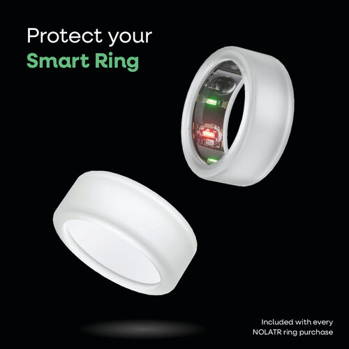 NOLATR NOLATR LUX Smart Ring - Stappenteller - Slaaptracker - Zwart - Maat 7