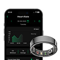NOLATR NOLATR LUX Smart Ring - Stappenteller - Slaaptracker - Zwart - Maat 9
