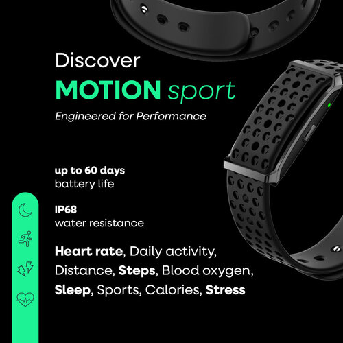 NOLATR NOLATR Motion Sport - Step Counter - Sleep Tracker - Blue