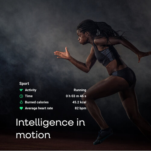 NOLATR NOLATR Motion Sport - Step Counter - Sleep Tracker - Blue