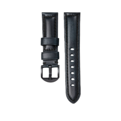 Veho Kuzo watch strap – black leather - VSM-S112-BL