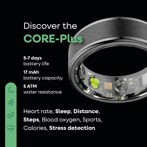NOLATR NOLATR CORE PLUS - Step Counter - Sleep Tracker - Gold - Size 11