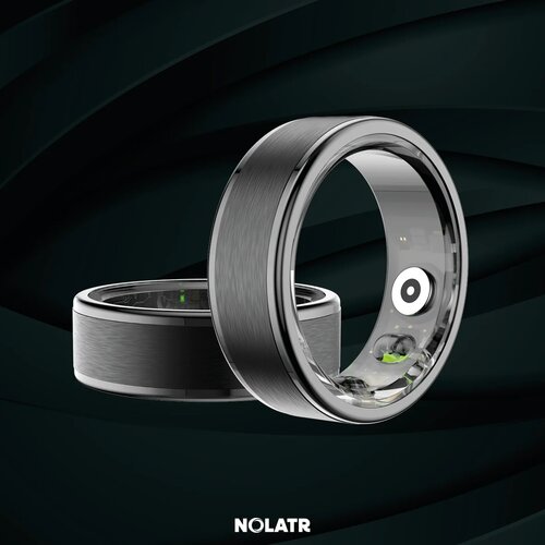 NOLATR NOLATR CORE PLUS Smart Ring - Step Counter - Black - Size 10 - Dutch App