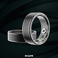 NOLATR NOLATR CORE PLUS Smart Ring - Step Counter - Black - Size 7 - Dutch App