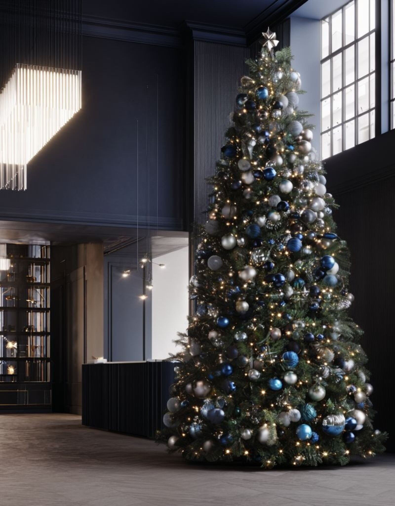 Grote kerstboom 400 cm huren voor kantoor of bedrijf