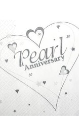 Pearl Anniversary Napkins - 3ply Paper