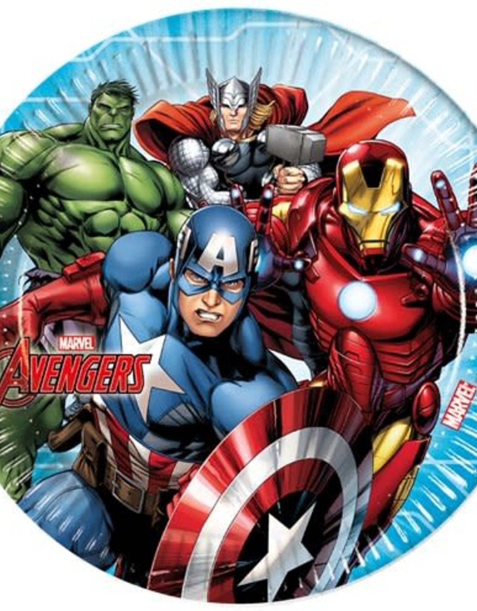 Mighty Avengers Paper Plates - 23cm