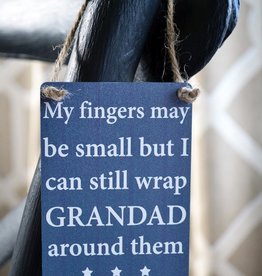 My Fingers Grandad Mini Metal Sign