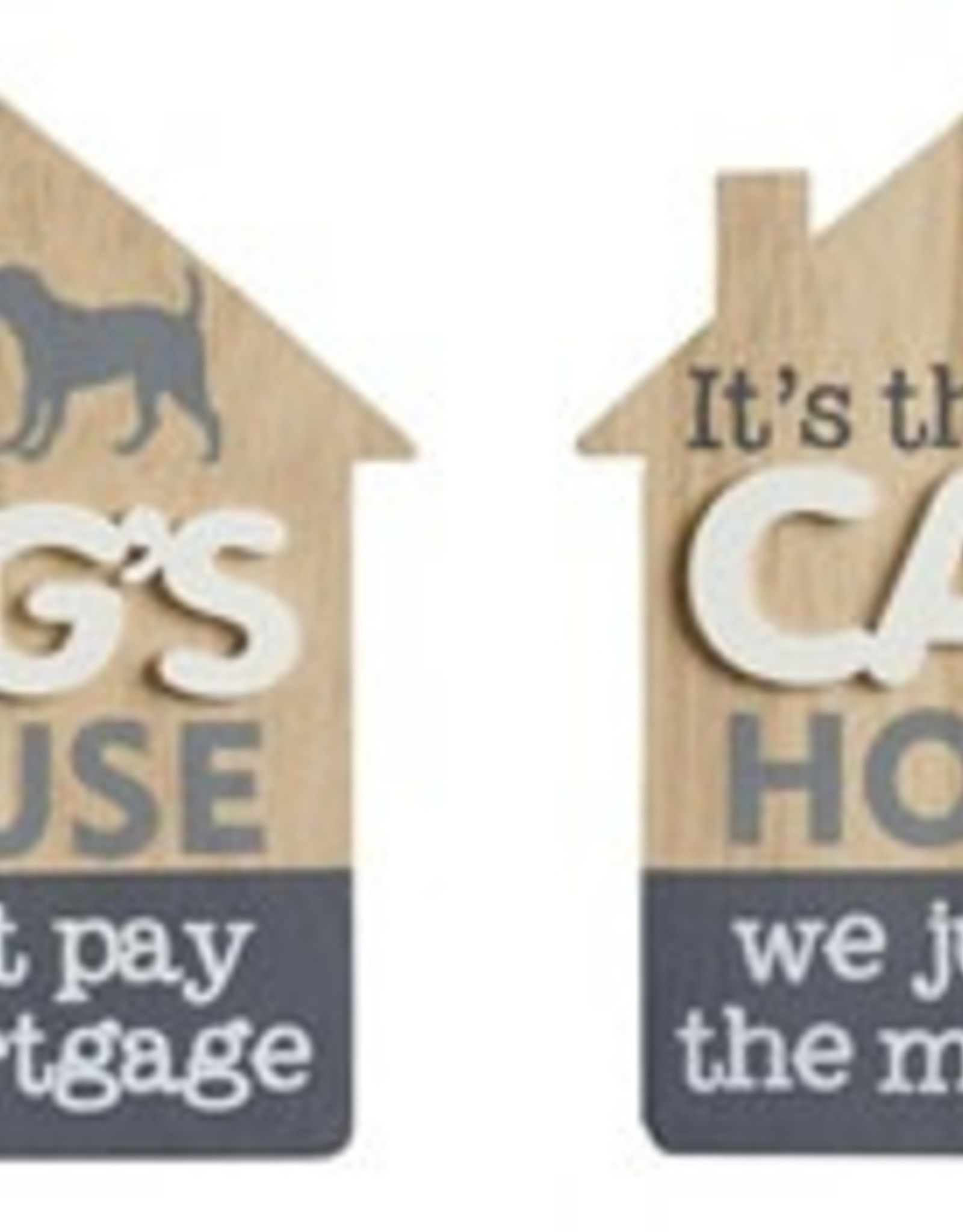 Its The Cats / Dogs House Plaque