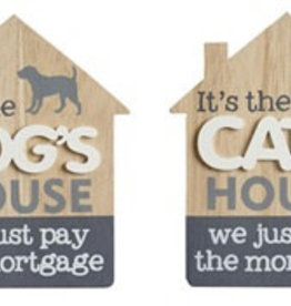 Its The Cats / Dogs House Plaque