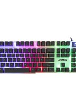 JEDEL JEDEL GK100 DESKKIT 7 COLOUR RGB LED BACKLIT KEYBOARD AND MOUSE GAMING COMBO