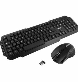 JEDEL JEDEL WS880 WIRELESS GAMING KEYBOARD & MOUSE, 2.4GHZ, 2000DPI, 3 BUTTONS, BLACK
