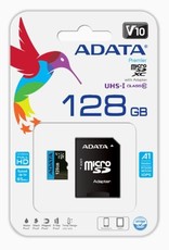 ADATA ADATA 128GBHIGHCAPACITY CLASS10-A1 SD CARD, READ/WRITE 100/25MBS, +  SD ADAP