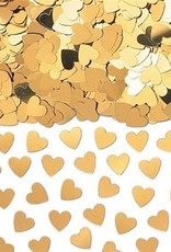 Gold Sparkle Hearts Metallic Confetti - 14g