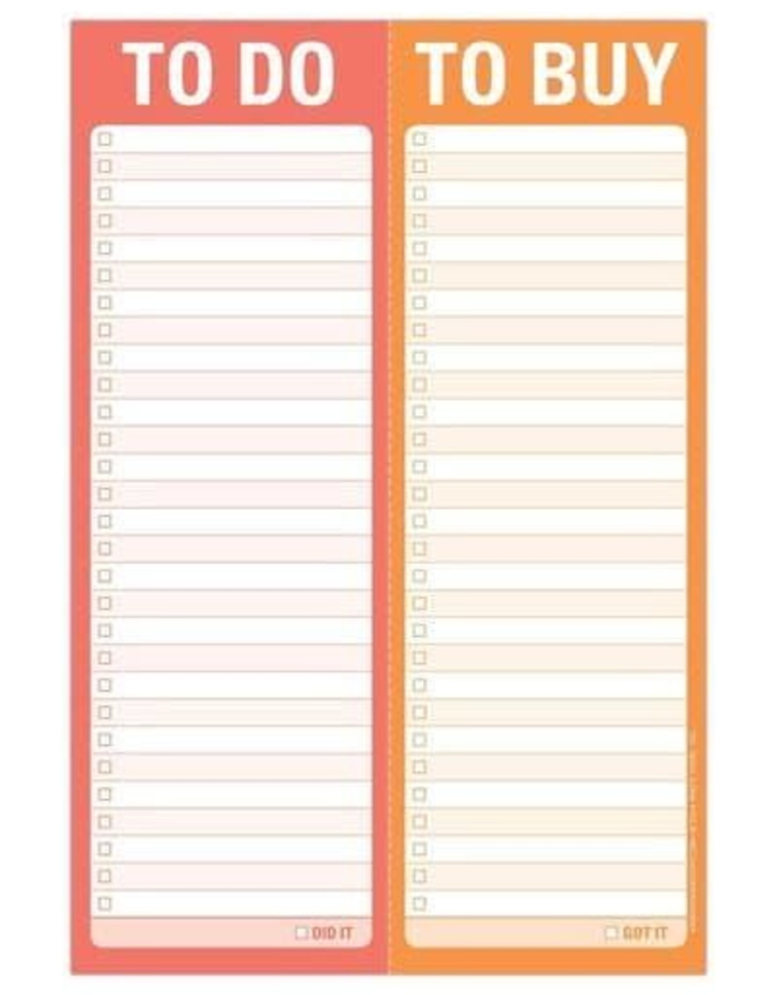 TO DO TO BUY (PERFORATED PAD)