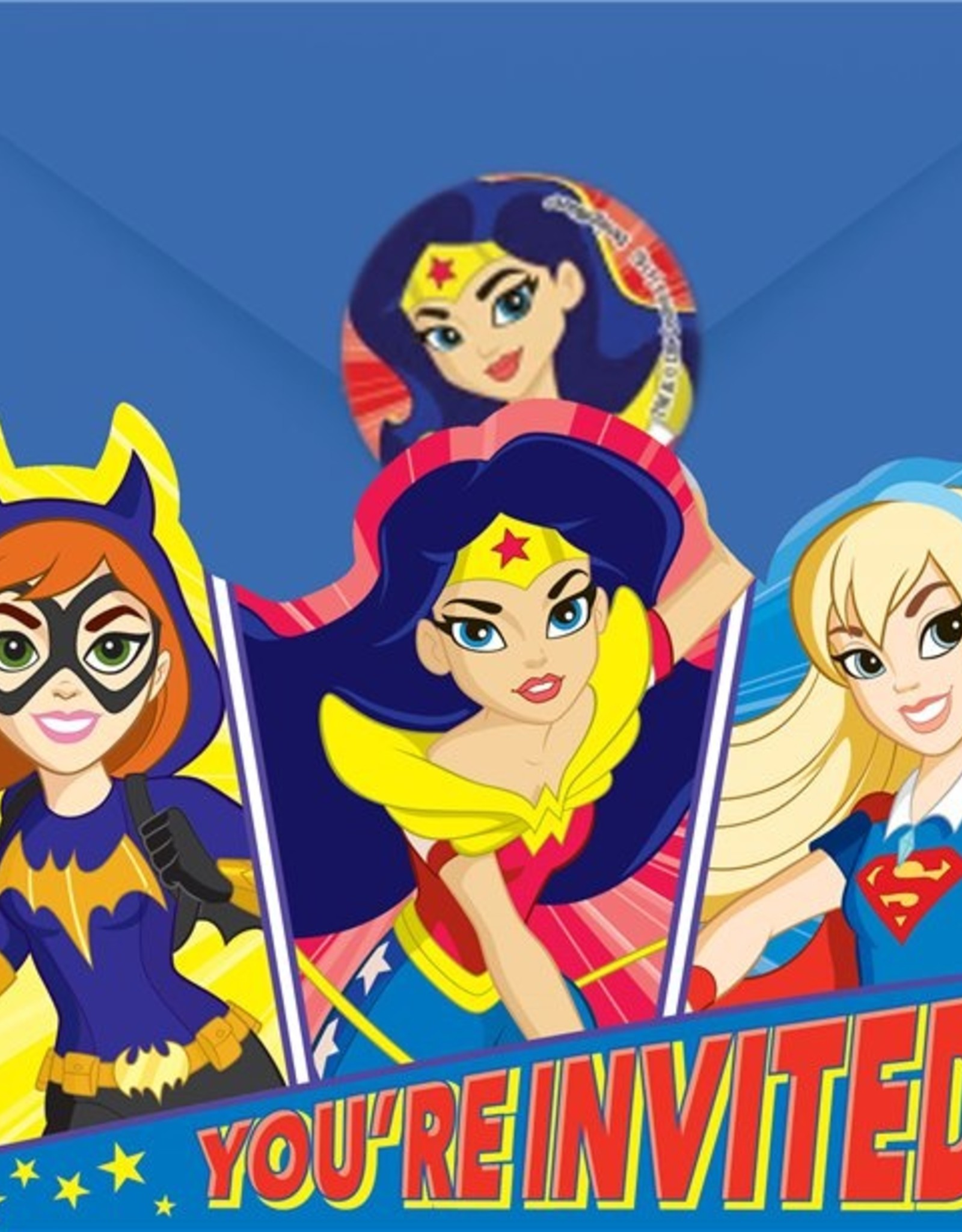 DC Super Hero Girls Invites - Party Invitation Cards