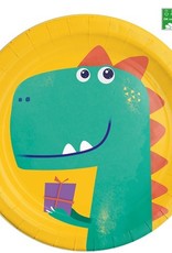 Dinosaur Roar Compostable Paper Plates  - 23cm