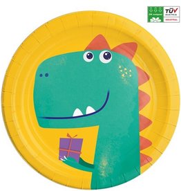 Dinosaur Roar Compostable Paper Plates  - 23cm