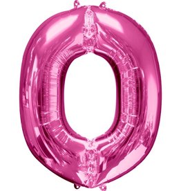 Pink Letter O Balloon - 34" Foil