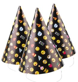 Smiley Paper Cone Party Hats