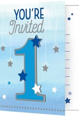 One Little Star Boy Invites - Party Invitation Cards
