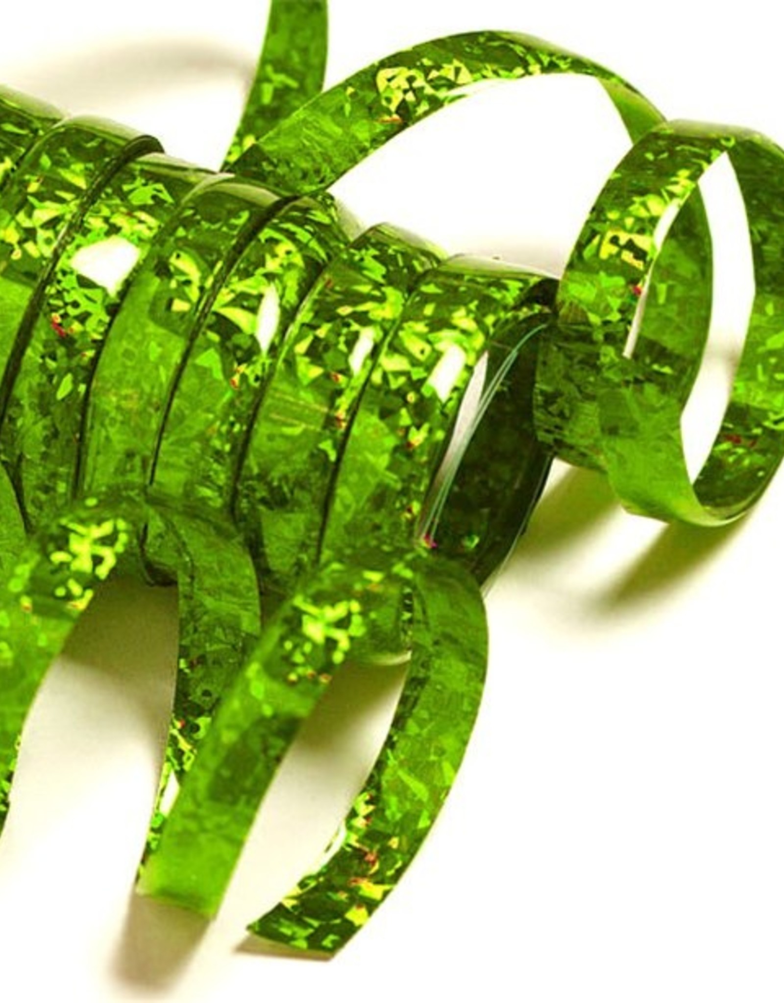 Green Holographic Streamers - 10 coils
