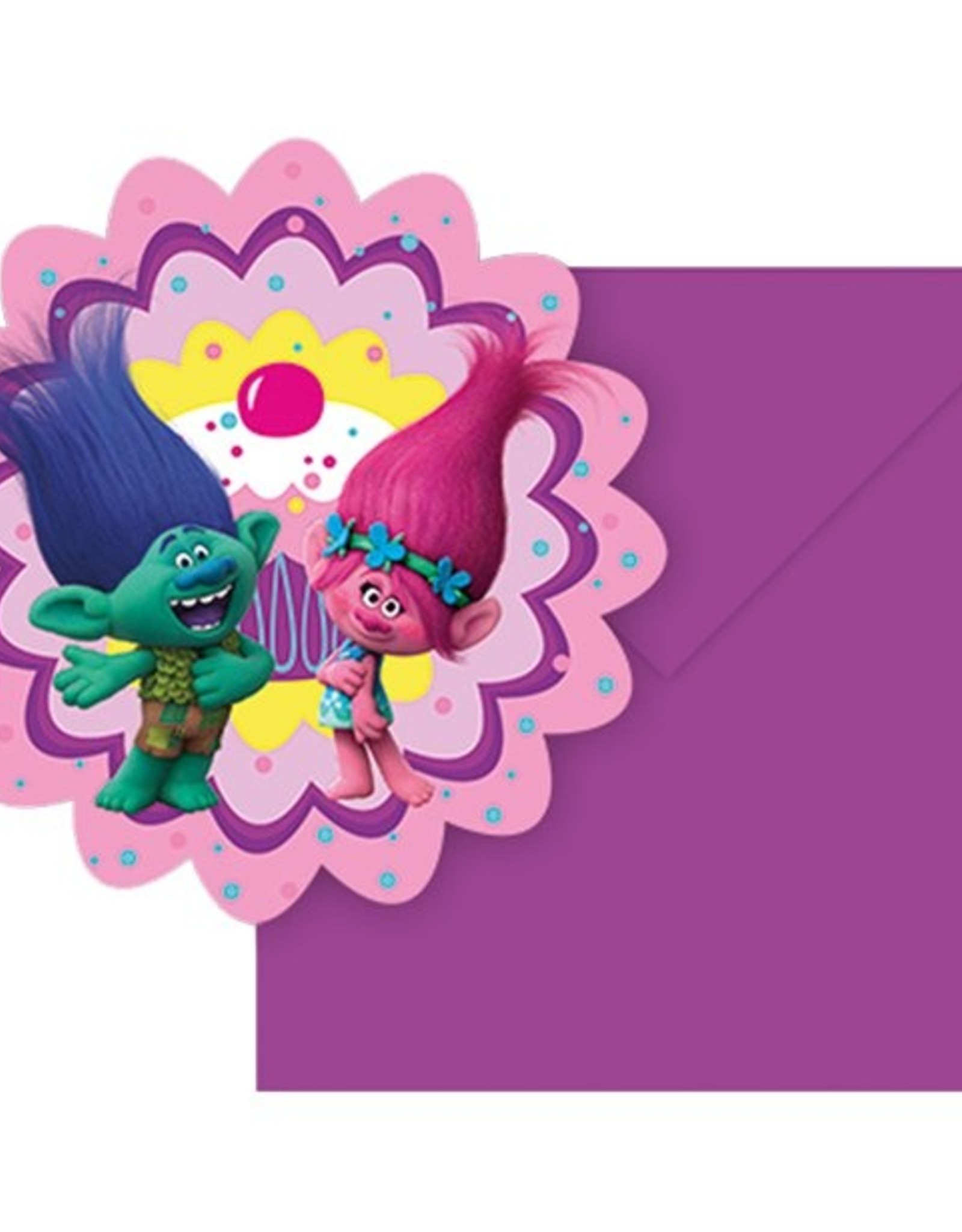 Trolls Invites - Party Invitation Cards