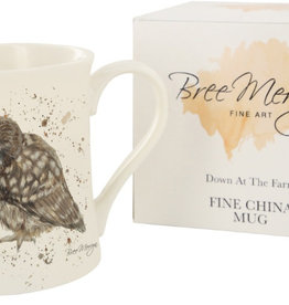 Bree Merryn Posh & Pecks the Little Owls Down At The Farm Mug 9 cm
