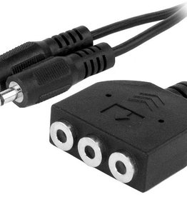 Cable Expert mic and headphone extension block