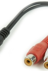 Cable Expert Cable expert jack to 2 phono female adapter