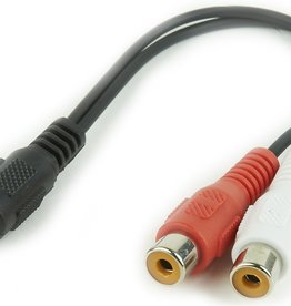 Cable Expert Cable expert jack to 2 phono female adapter