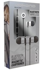 Volkano Volkano Mercury Series Bluetooth Magnetic Earphones - Silver