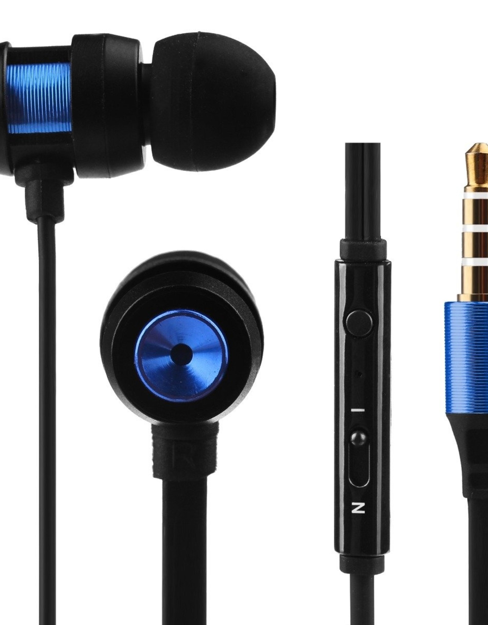 Volkano Volkano Alloy Series Metallic Finish Earphones - Blue