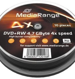 Media Range Media Range DVD-RW 10 Pack Cake Tub
