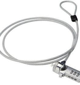 Generic Laptop Security Cable with  Key & Combo Lock