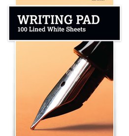 SILVINE MEDIUM A5 WHITE LINED WRITING PAD 100 SHEETS