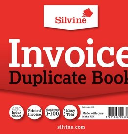 SILVINE DUPLICATE INVOICE BOOK