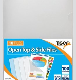 TIGER A4 CLEAR REPORT FILES OPEN TOP & SIDE