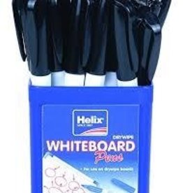 Helix Black Whiteboard Markers in Tub 36'S